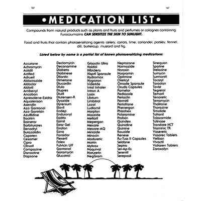 MEDICATIONS LIST - Sign MEDICATIONS LIST - Sign